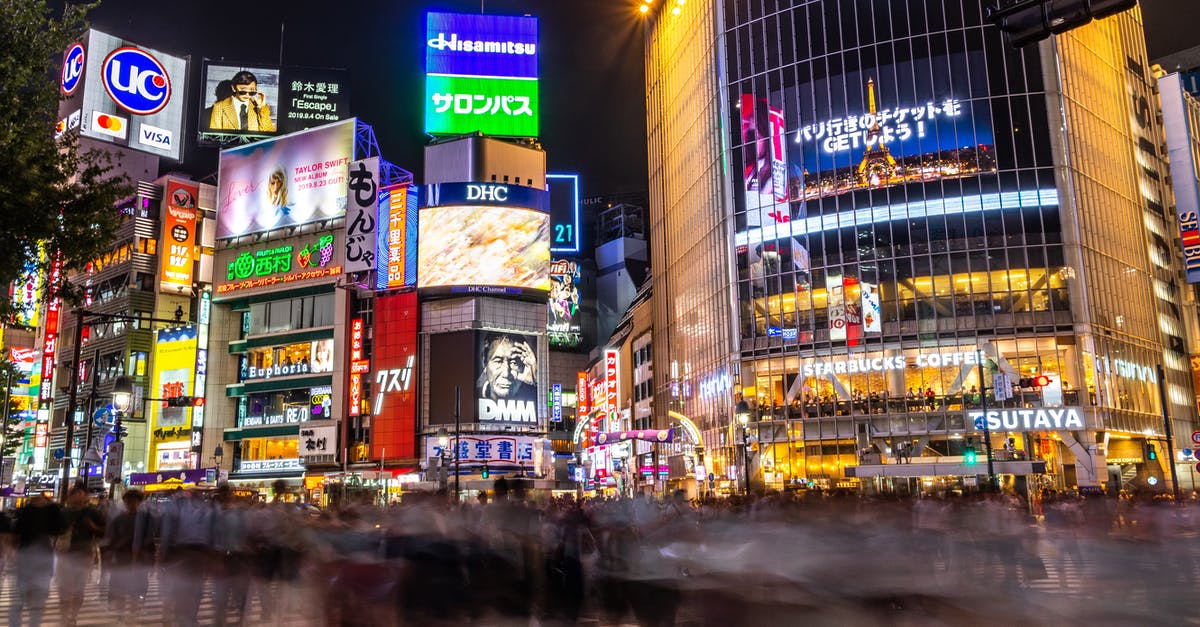 12hr layover in Tokyo NRT - People Walking on Street Near Buildings during Night Time