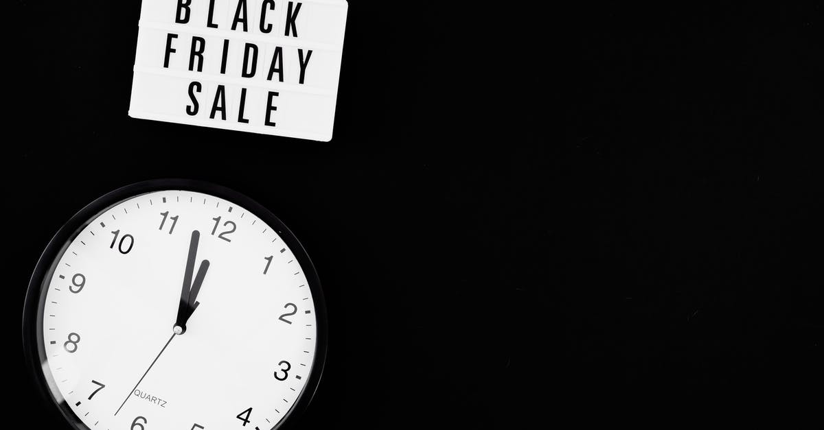 1 hour 10 minute layover in Addis Ababa? - Black and White Analog Wall Clock Showing Time Of Black Friday Sale