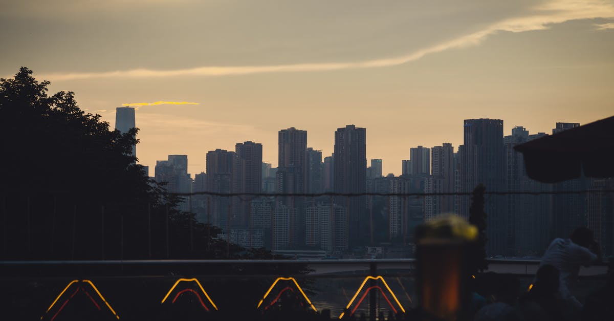 24 Hour TWOV in China - City Skyline during Sunset