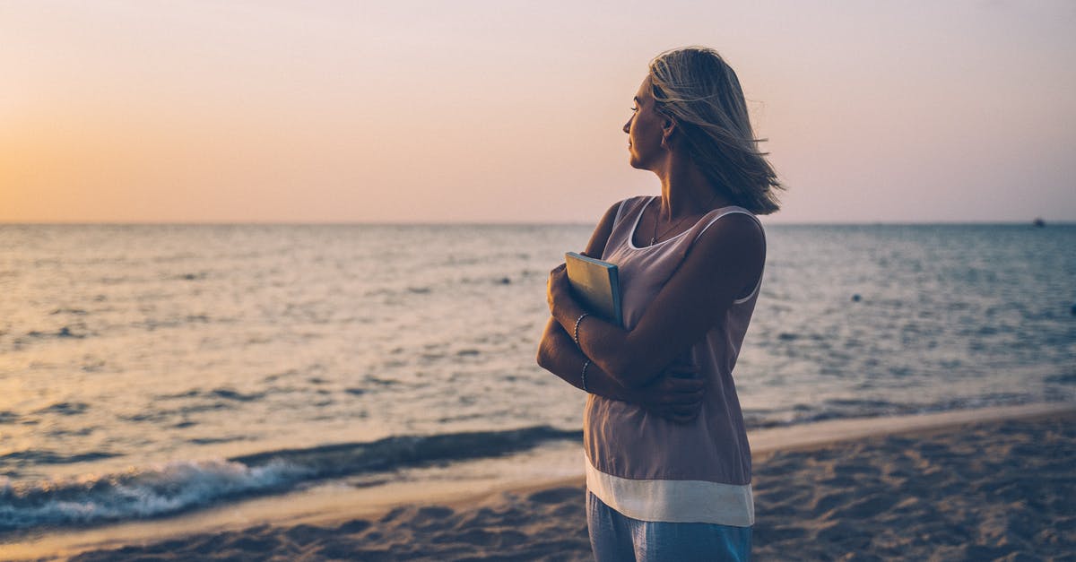 24 hour visa free transit at Shanghai - Woman Wearing Sleeveless Top Standing on the Beach during Sunset