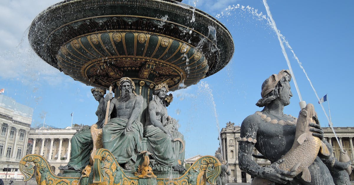 4 days in Paris [closed] - Gray Concrete Fountain