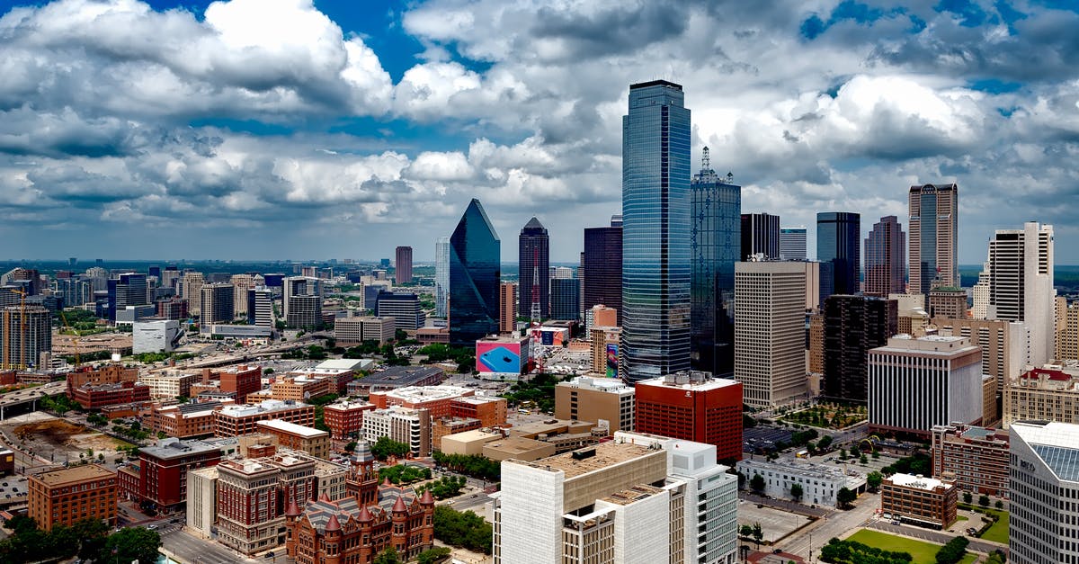 5.5-hour layover in Dallas (DFW) - Aerial Photo of City Under White Clouds