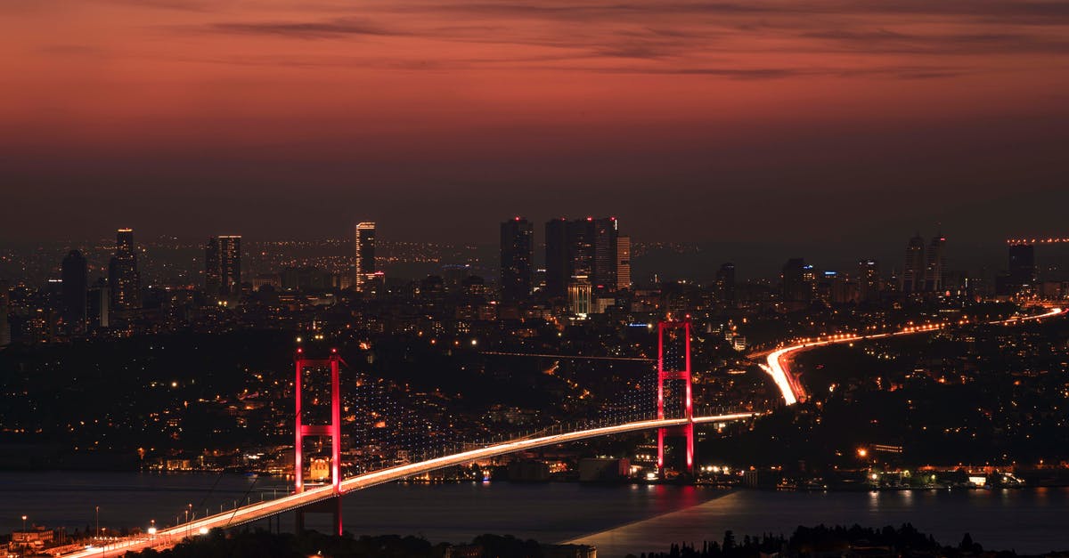 About long layover at Istanbul - A Stunning View of the Bosphorus Bridge at Istanbul During the Night