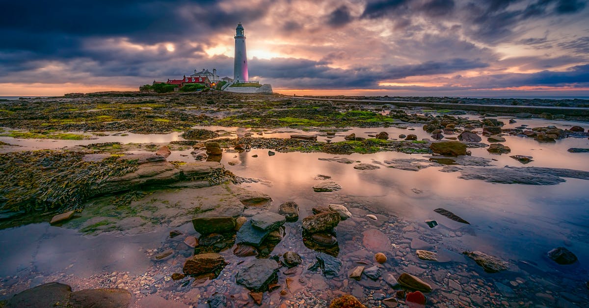 Accommodation at relative's during standard visit visa in UK - Landscape Photography of White Lighthouse during Cloudy Daytime