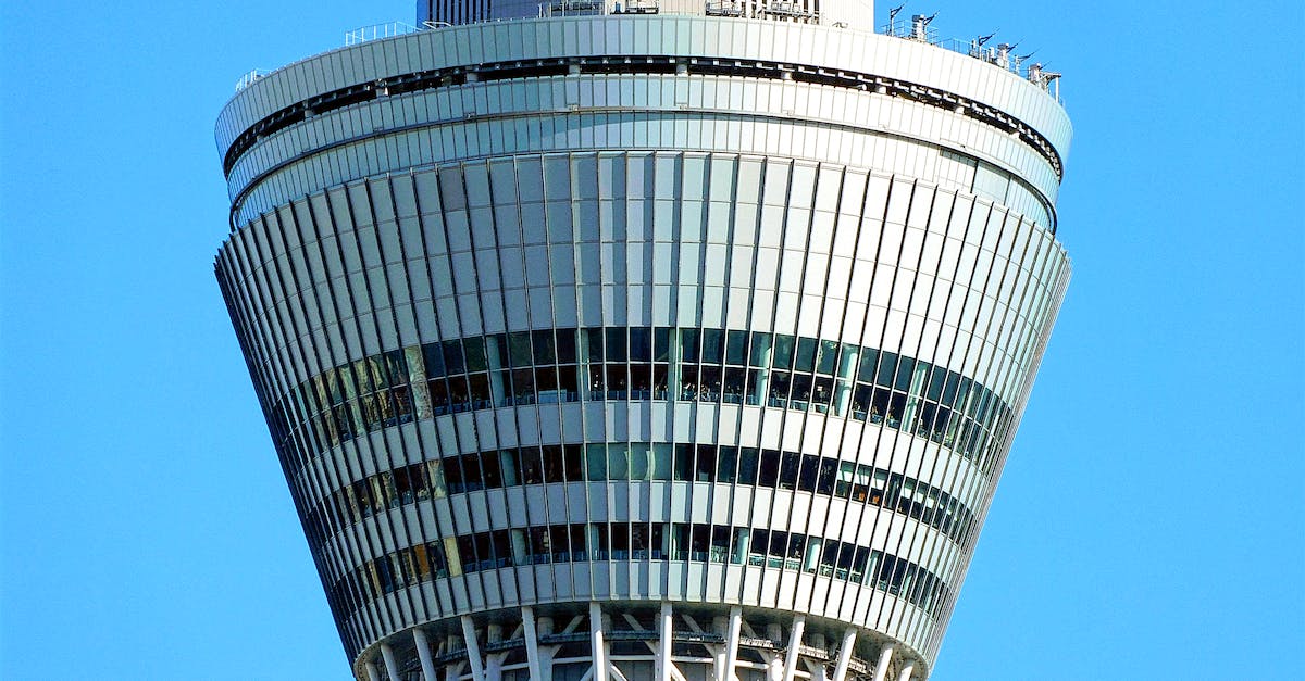 Accommodation in Tokyo for a party of four - Modern TV tower in blue sky