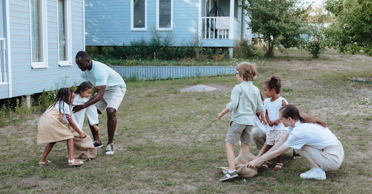 Activities in Montreal for a Bachelor party - Family Playing in the Front Yard