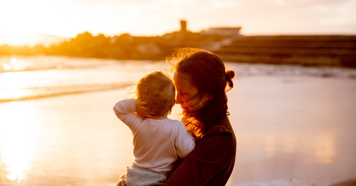 Additional days for travel insurance for Schengen Visa? - Woman Carrying Baby in White Shirt Watching the Sunset