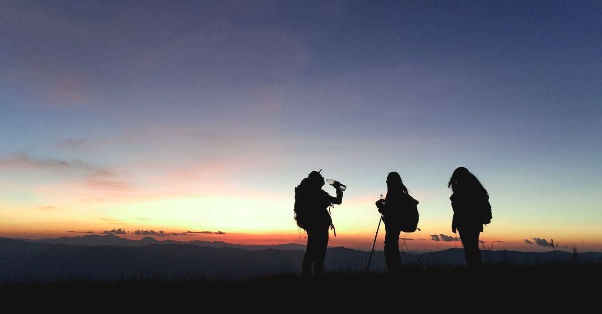 Adventure sports in Germany [closed] - Silhouette of Three People