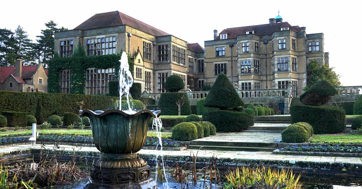 Air travel back home UK to USA - Outdoor Fountain