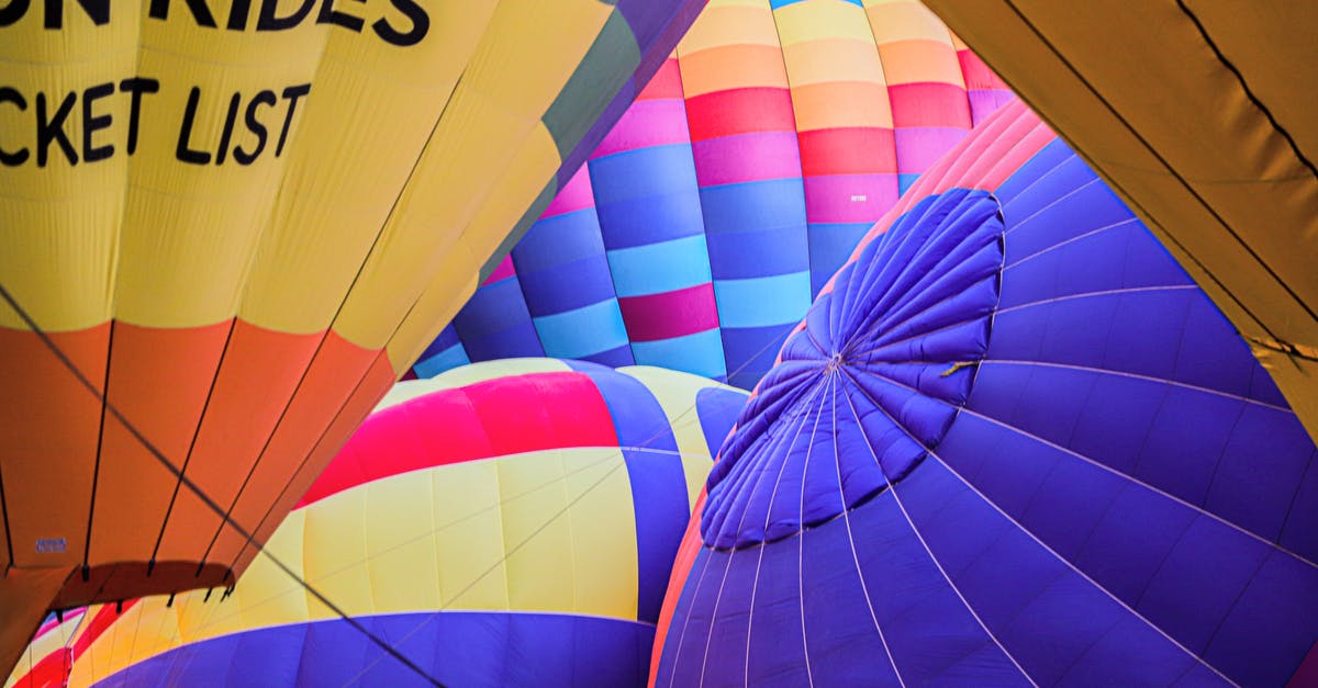 Air Travel In Mexico for US Citizens [closed] - Close-up Of Inflated Multi-Colored Hot Air Balloons