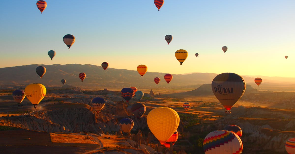 Air travel while pregnant - Multicolored Hot Air Balloons