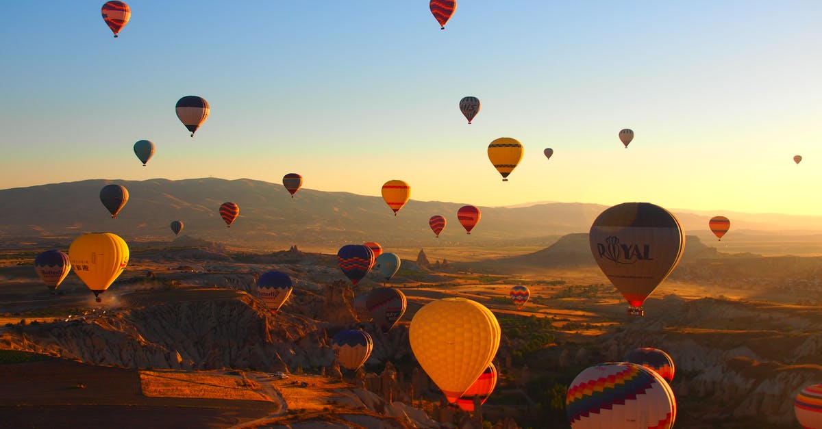 Air travel with a stoma (ileostomy or colostomy) - Multicolored Hot Air Balloons