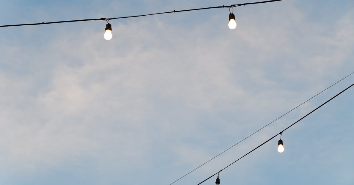 Air Travel with an Electric Arc Lighter - Photo of Bulbs Turned on