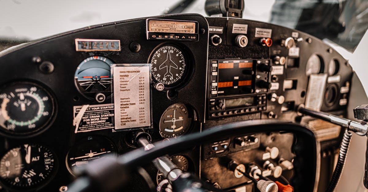 Airline Change of Equipment Code - Dashboard of aircraft parked on airfield