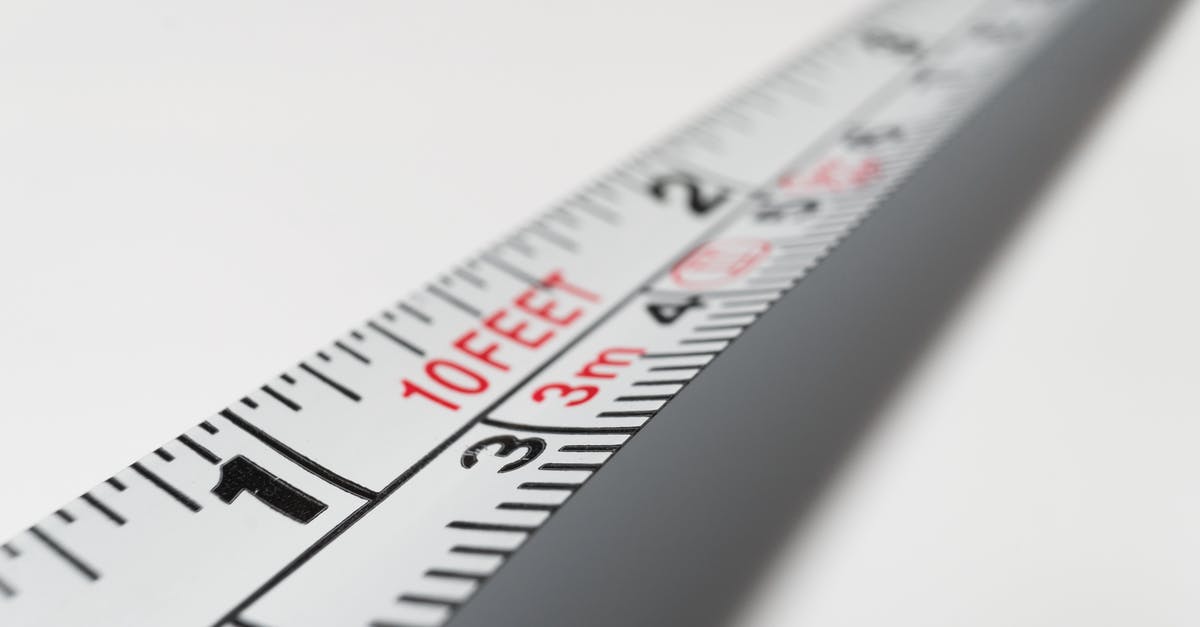 Airplane Seat Recline Measurement... in units of length inches? - White 10 Feet Steel Tape