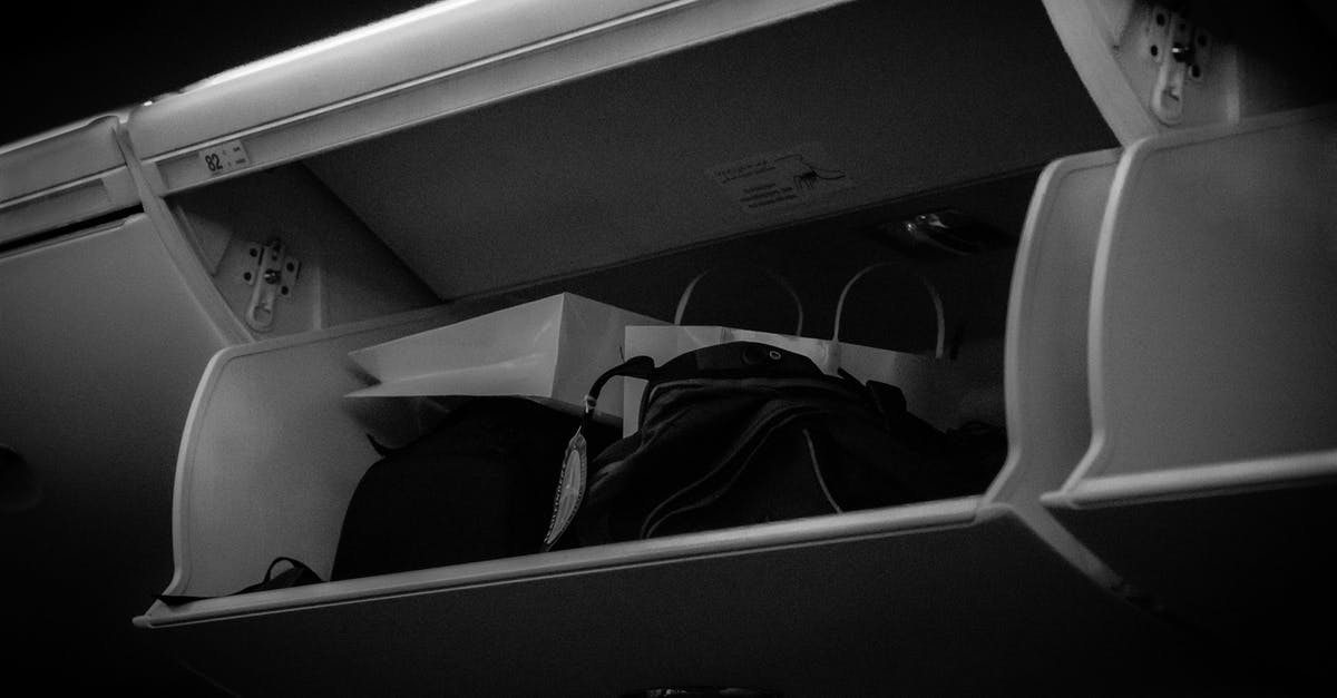 Airplane Seats and overhead storage - Overhead Bin