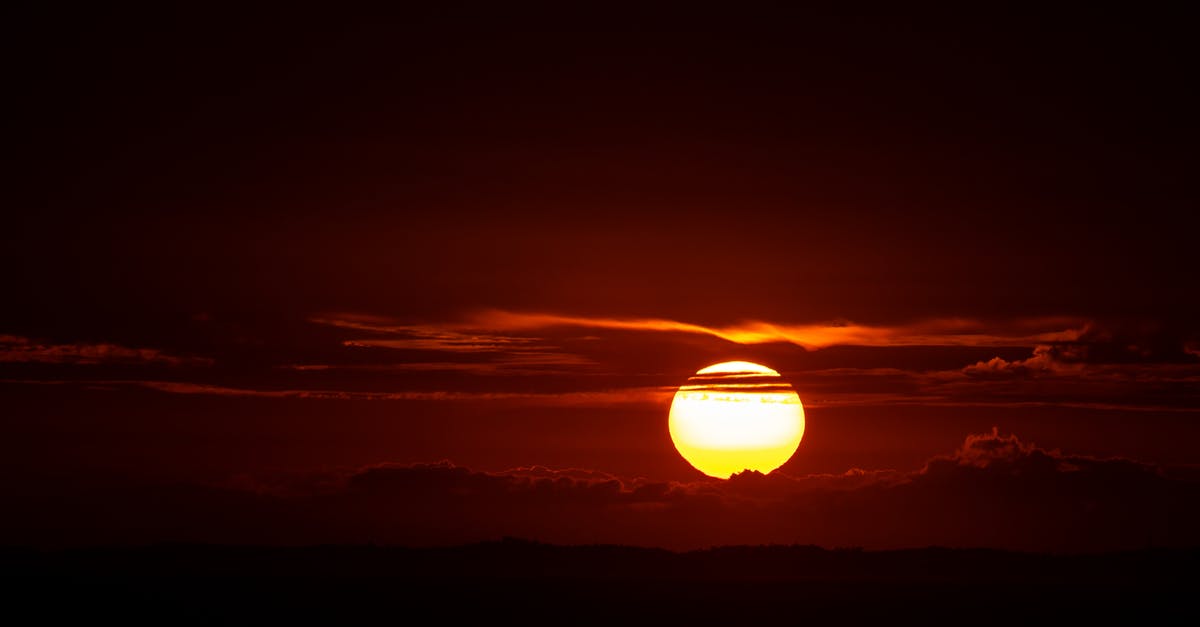 Almost 24 hour over night layover in Helsinki - Silhouette of Mountain during Sunset