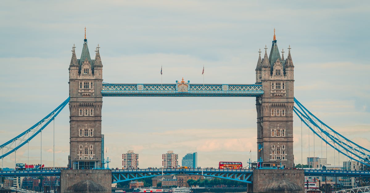 Alternatives to National Express in the UK - Famous Tower Bridge over Thames river