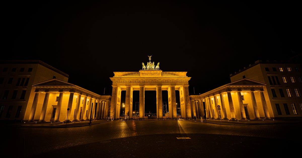 American overstay in Germany - Free stock photo of berlin, brandenburg gate, light