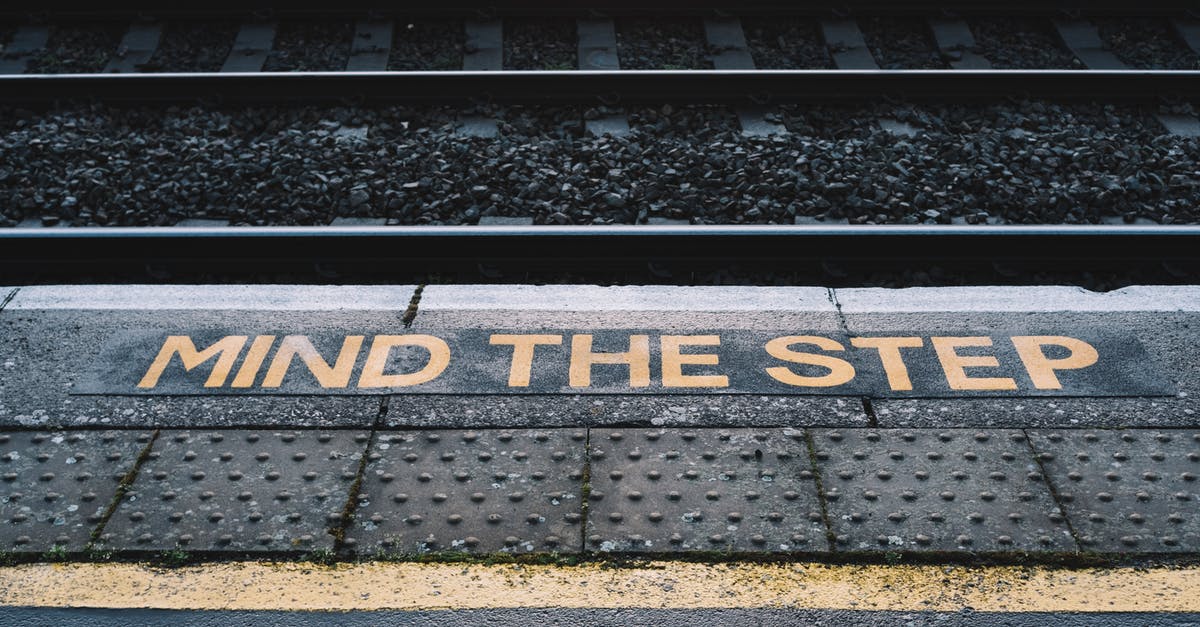 Amsterdam Centraal or Sloterdijk station area? - Platform with inscription near railway on city street