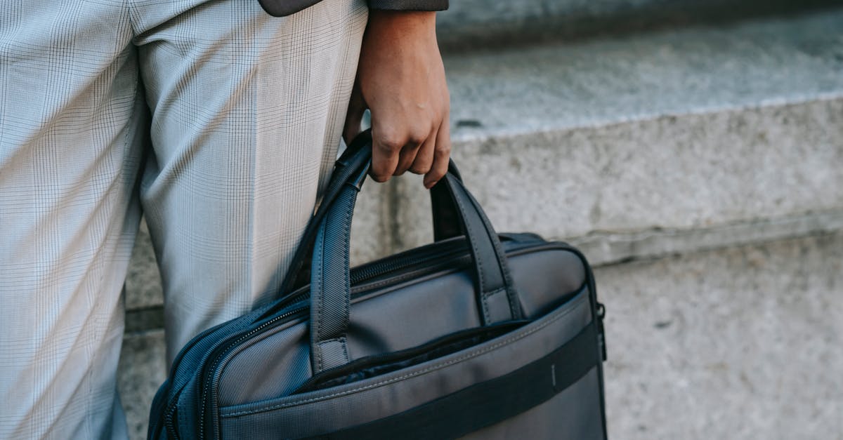 ANA domestic carry-on allowance: can I take a laptop bag as well as a rucksack? - Crop entrepreneur with laptop in bag