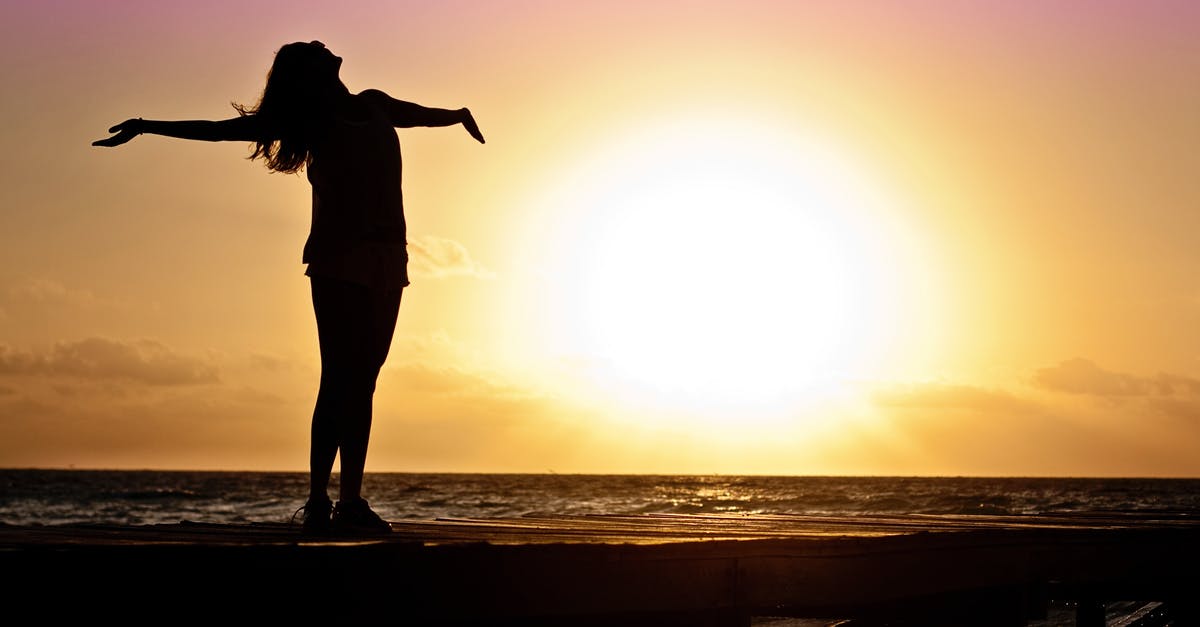 Any free (no fee) beaches in Cape May? - Silhouette Photo of Woman Against during Golden Hour