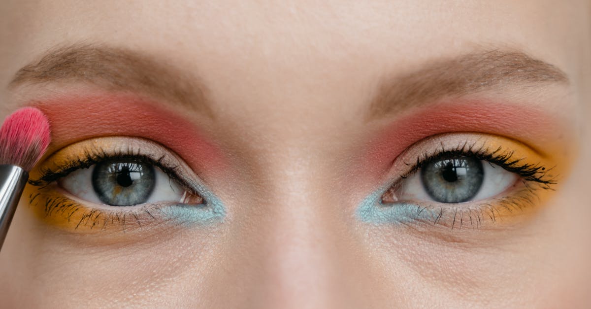 Applying for asylum at airport [closed] - A Close-up Shot of an Eyes with Colorful Eyeshadow