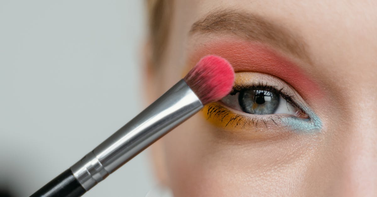 Applying for asylum at airport [closed] - A Close-up Shot of an Eye with Eyeshadow