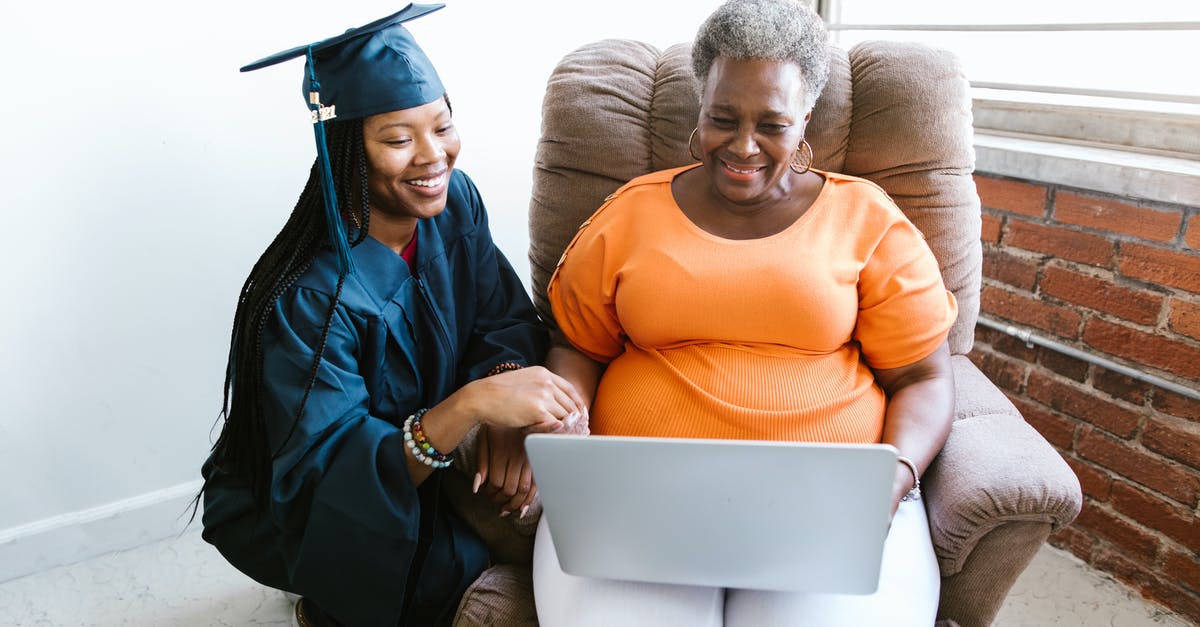 Applying for UK Visitor visa for daughter's graduation - Women using a Laptop During Virtual Ceremony