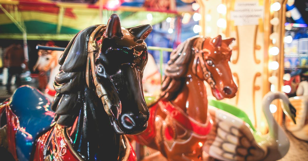 Are carnival-style games still available in Taiwanese night markets? - Closeup Photography of Brown and White Carousel