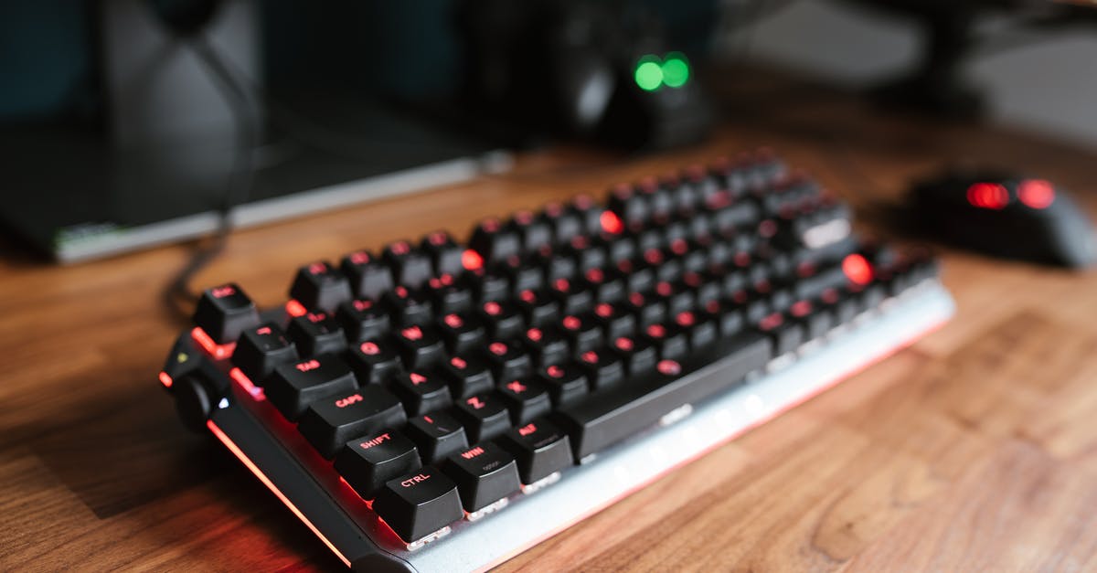 Are CBP officers allowed to search and clone media devices? - Contemporary computer backlit keyboard placed on wooden desk near mouse in light room