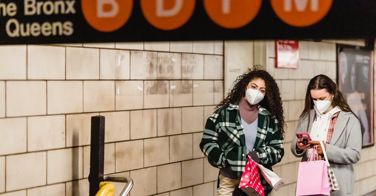 Are German festivals safe for foreigners? - Women friends in masks standing in subway passage