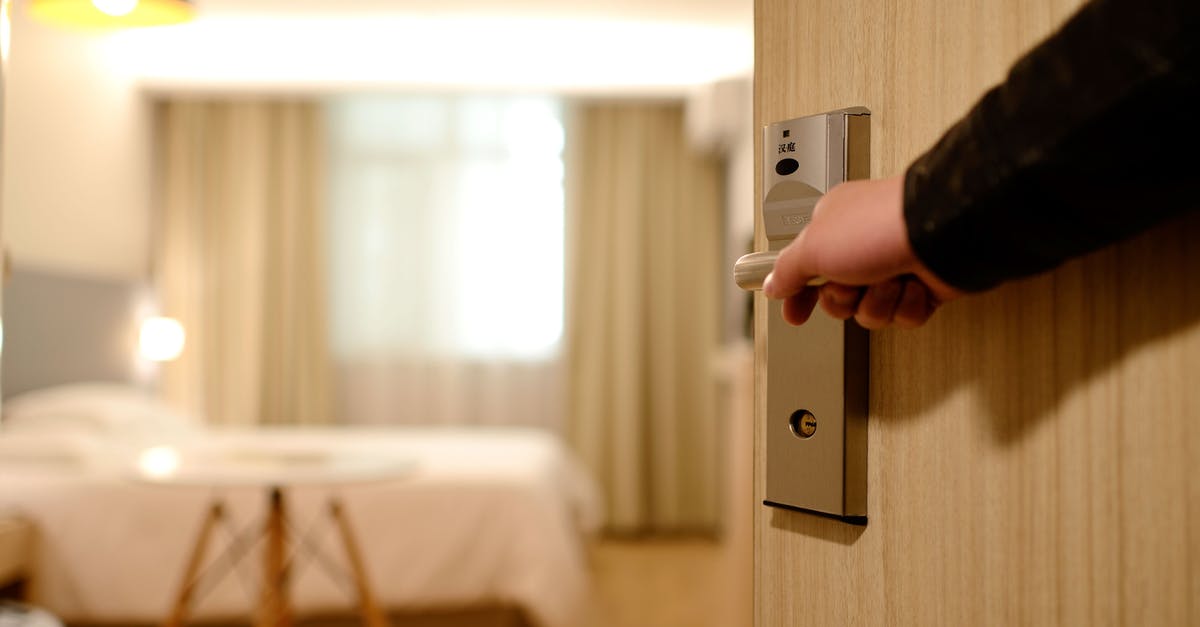 Are hotel "safes" really a joke to open? - Person Holding on Door Lever Inside Room