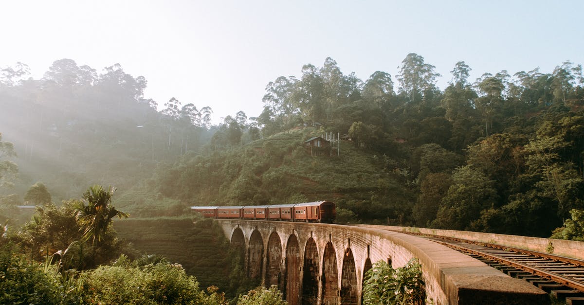 Are intercity trains in Sri Lanka generally on time? - Brown Train Rail Surrounded of Green Leaf Tree