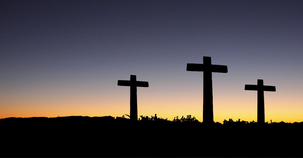 Are Israeli dual citizens allowed to cross via the Allenby Bridge? - Landscape View of 3 Cross Standing during Sunset