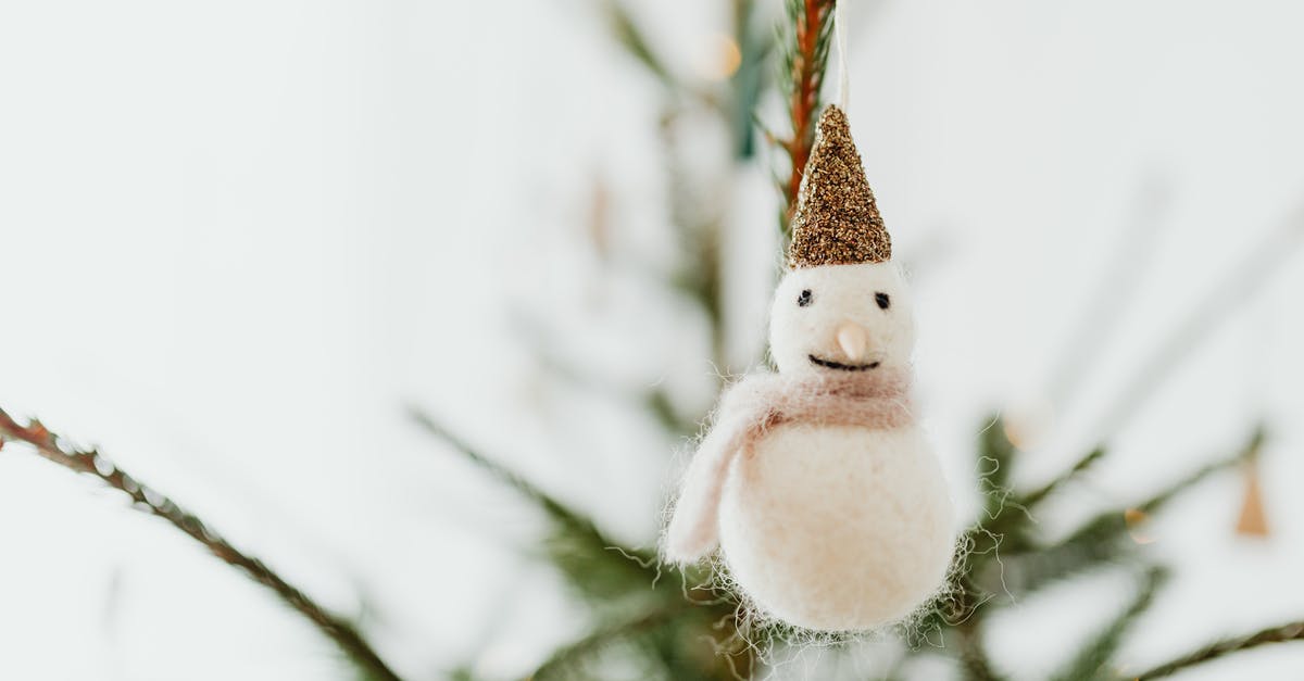 Are mimikaki for real? - White Snowman Ornament on Brown Rope