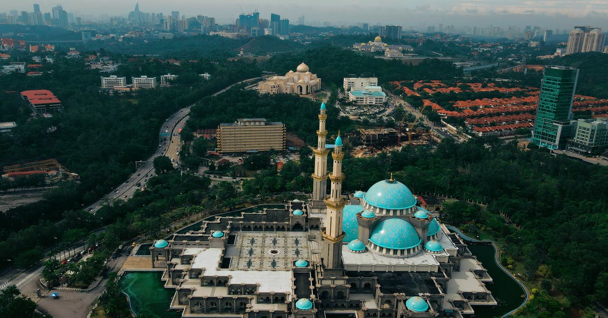 Are non-Muslims allowed to enter mosques in Malaysia? - Drone Photography of the Federal Territory Mosque