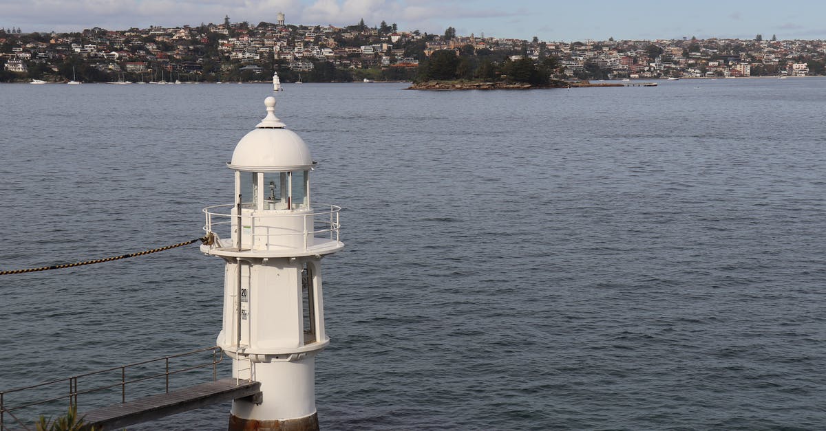 Are some Optus kiosks in Sydney Airport a scam? - Bradleys Head Lighthouse, Sydney, Australia