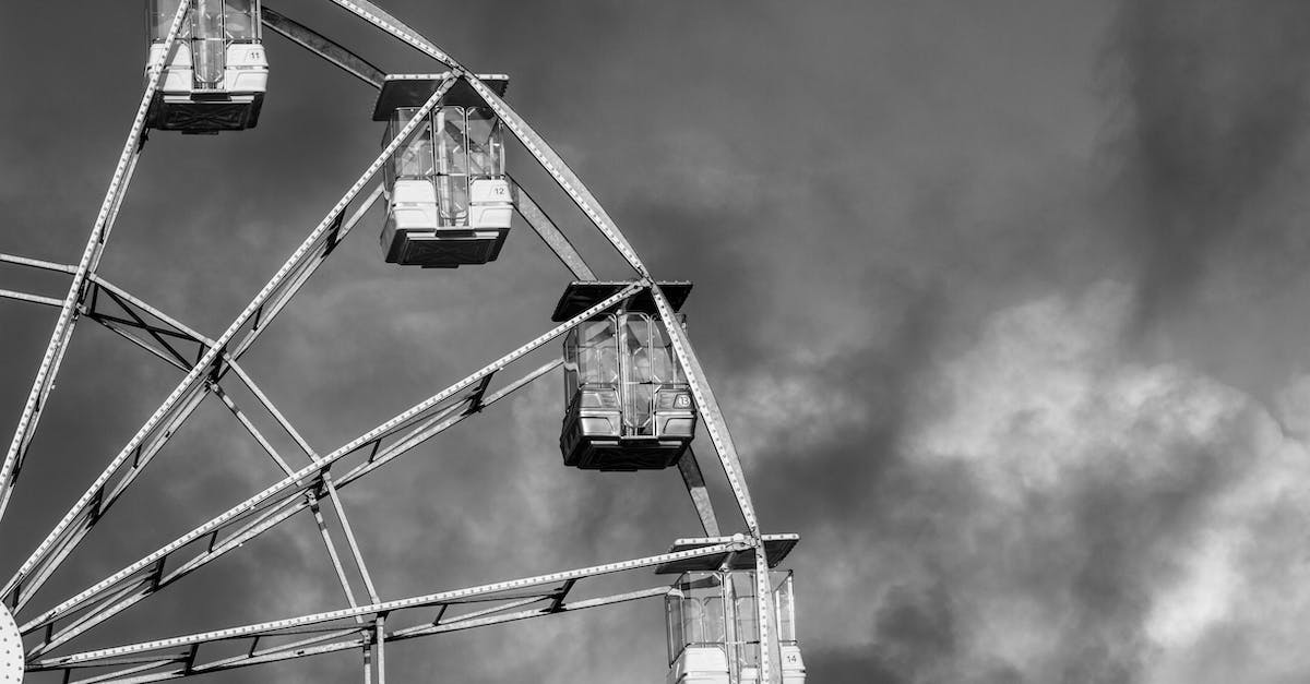 Are there alternatives to the ranger cabins in Algonquin Park? - A Ferris Wheel and the Cloudy Sky in Black and White