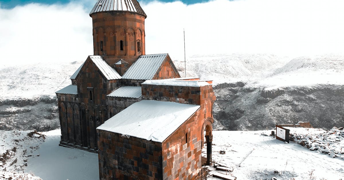 Are there any cheap/discount/budget flights from Yerevan, Armenia to Moscow, Russia? - Aerial Photography of an Old Abandoned Church