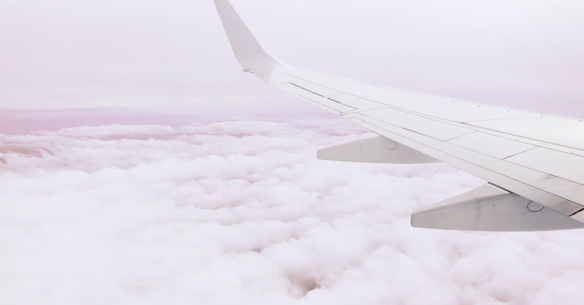 Are there any flights which fly above the Bermuda Triangle? - Photo of Airplane Wing Above the Clouds