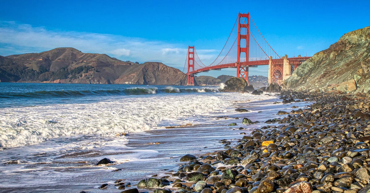 Are there any good guides for what to take on a bicycle trek on the Pacific coast (Seattle to San Francisco)? - View of the Golden Gate Bridge from the Marshall Beach