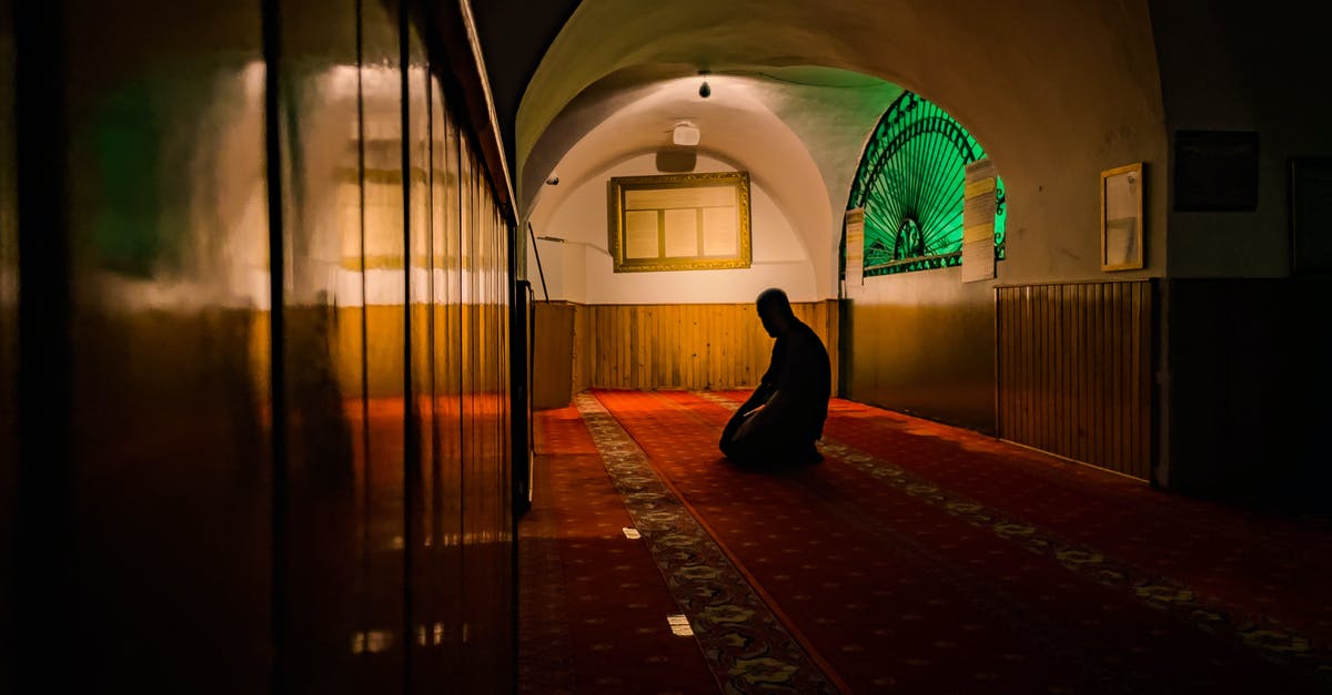 Are there any mosques in Liechtenstein? - Person in Black Hoodie Sitting on Red Carpet