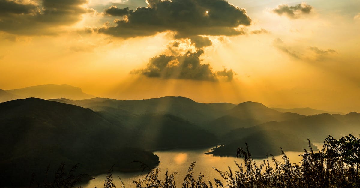 Are there any natural lakes within 3-hours of Dallas? - Mountain during Golden Hour