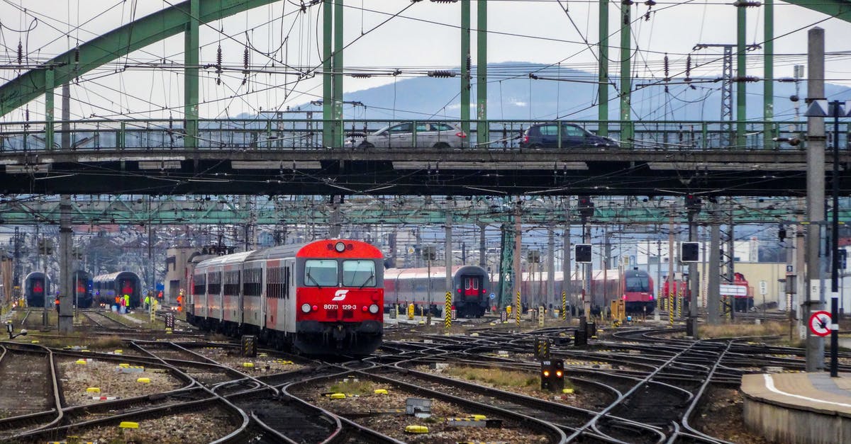 Are there any railroads in Antarctica? - Red and White Train on Rail Tracks