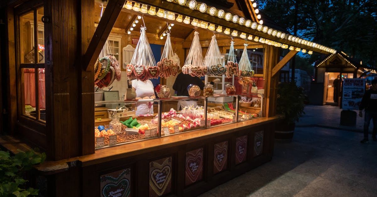 Are there any traditional German Christmas markets in the Lake District, UK? - Brown Wooden Framed Glass Display Counter