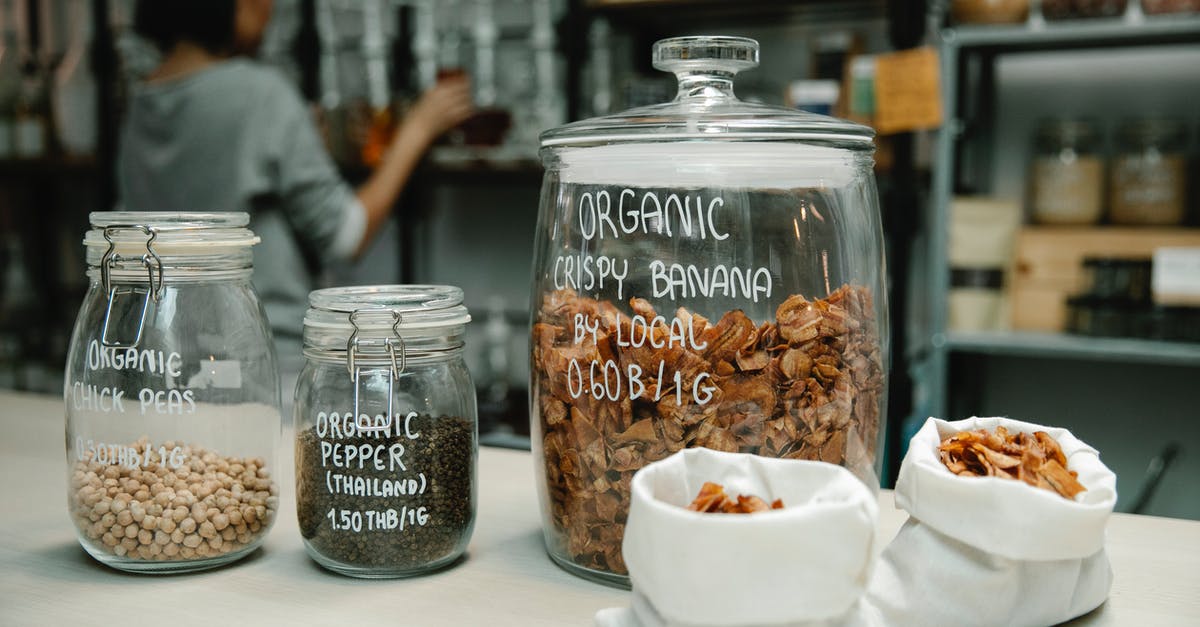 Are there bags for shower stuff? - Clear Glass Jar With Brown Liquid Inside