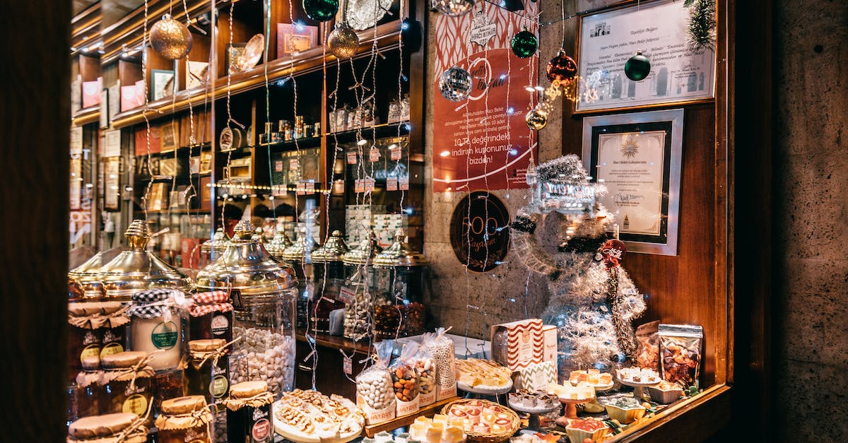 Are there Christmas markets in Switzerland? - Showcase of candy shop with sweets