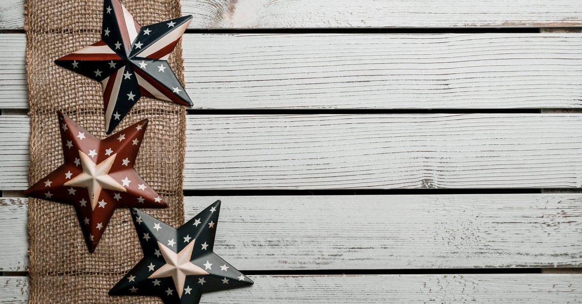 Are there countries other than the USA where you are required to collect your luggage even in transit? - Top view of arranged colorful stars in American style placed on fabric stripe on wooden background illustrating holiday celebration concept Are there countries other than the USA where you are required to collect your luggage even in transit? - Top view of arranged colorful stars in American style placed on fabric stripe on wooden background illustrating holiday celebration concept