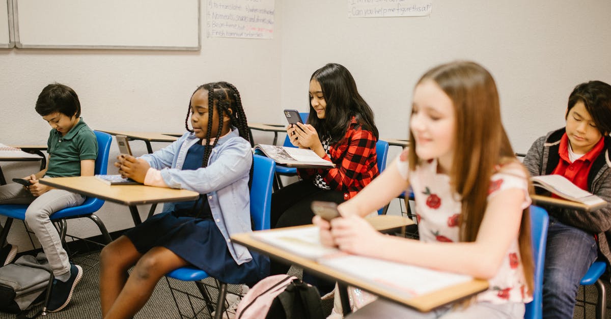 Are there hotels where children are not allowed? - Students Sitting Inside the Classroom While Using Their Smartphone